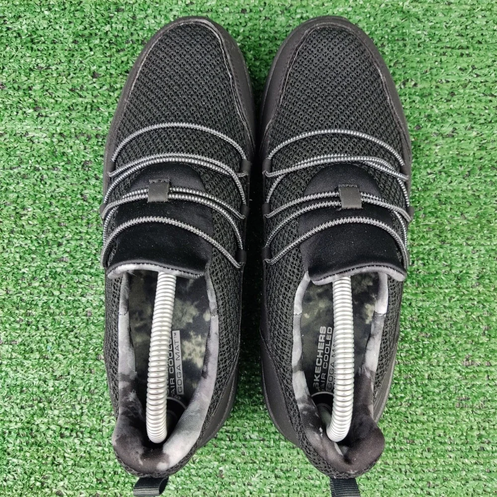 Skechers Sneakers Womens 8 Black‎ Go Walk Max Cushioning 136739 Slip On Bungee